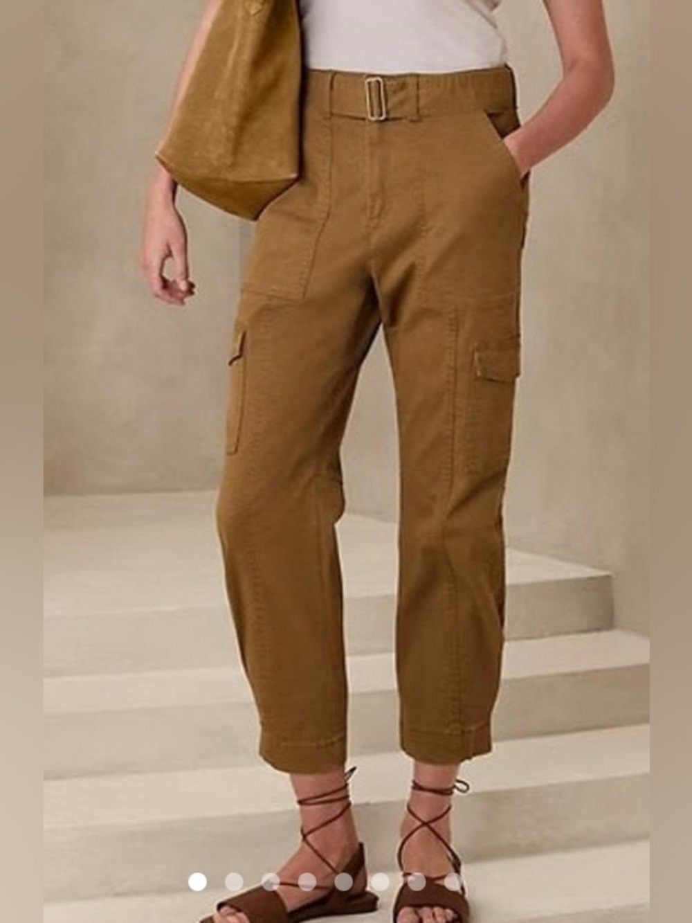 Banana Republic Utility cargo tapered pants side pocket size 12P safari casual
